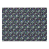 Steampunk decor, horloges tijd tandwielen patroon tafelkleed (Voorkant (Horizontaal))