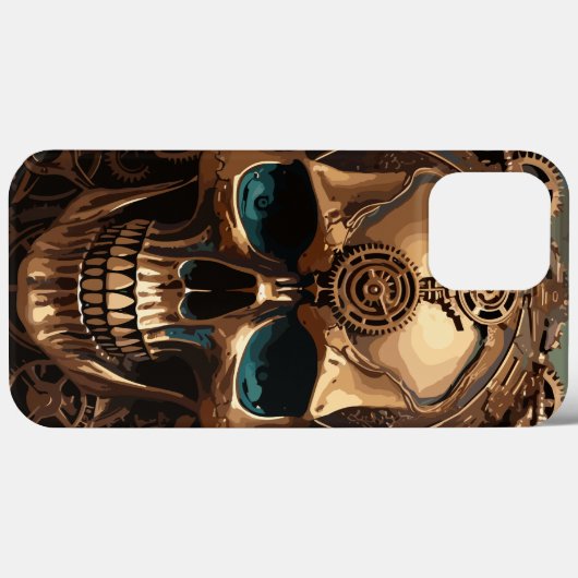 Steampunk decoratieve schedel Case-Mate iPhone case (Achterkant (horizontaal))