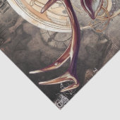 Steampunk Deer Tissuepapier (Detail)