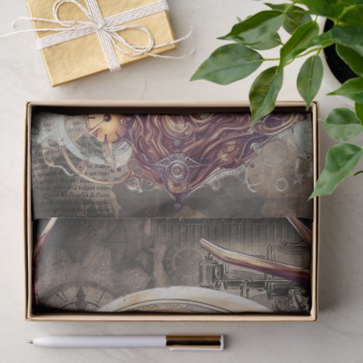 Steampunk Deer Tissuepapier (Geschenk)