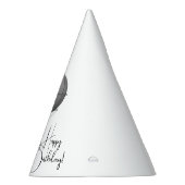 Steampunk Design Black en White Flying Machine Feesthoedjes (Rechts)