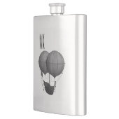 Steampunk Design Black en White Monogram Flacon (Links)