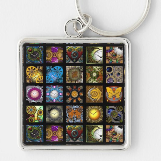 Steampunk-Design Sleutelhanger (Voorkant)