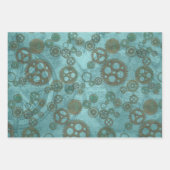 Steampunk Design tandwielen gevild Inpakpapier Vel (Voorkant 3)