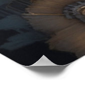 Steampunk deur met bloemen poster (Hoek)