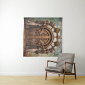 Steampunk Deur Tapestry Wandkleed (In Situ (horizontaal))