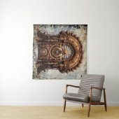 Steampunk Deur Tapestry Wandkleed (In Situ (horizontaal))