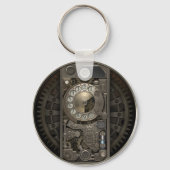 Steampunk Device - Rotary Dial Phone. Sleutelhanger (Voorkant)