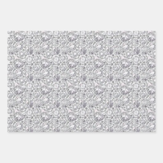 Steampunk Diamonds Parels Verjaardag Inpakpapier Vel (Voorkant 2)