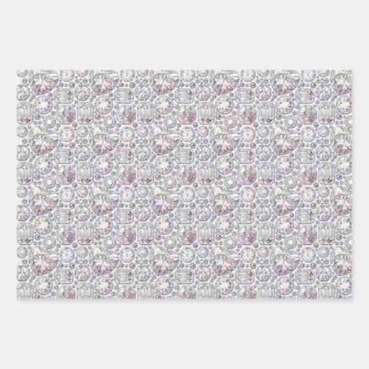 Steampunk Diamonds Parels Verjaardag Inpakpapier Vel (Voorkant)