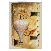 Steampunk Diary Wenskaart (Voorkant)