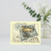 Steampunk Diriable Air Tour Briefkaart (Staand voorkant)