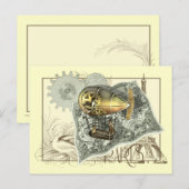 Steampunk Diriable Air Tour Briefkaart (Voorkant / Achterkant)