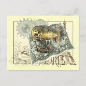 Steampunk Diriable Air Tour Briefkaart (Voorkant)