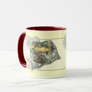Steampunk Diriable Air Tour Coffee Mugs Mok
