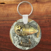 Steampunk Diriable Air Tour Sleutelhanger (Voorkant)
