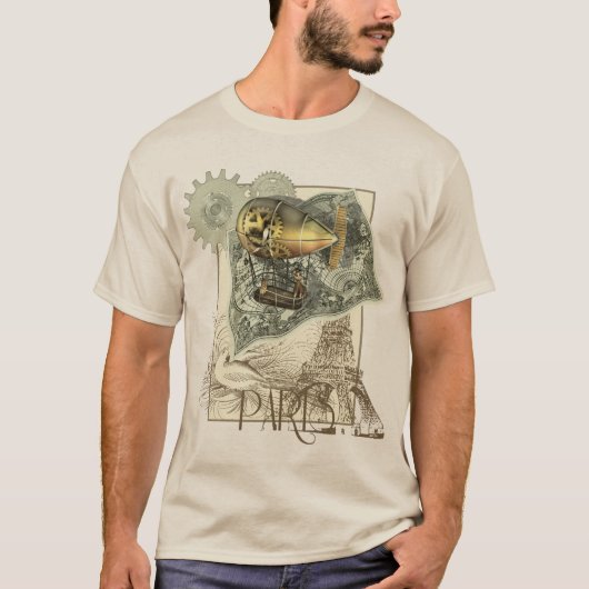 Steampunk Diriable Air Tour T-Shirt (Voorkant)