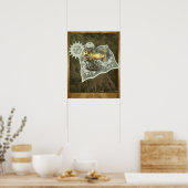 Steampunk Diriable Air Tour Wall Afdrukken Poster (Keuken)