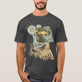 Steampunk Dirigibele Air Tour T Shirt (Voorkant)