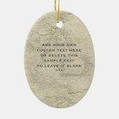 Steampunk Dirigibele ballonvaarde Keramisch Ornament (Achterkant)