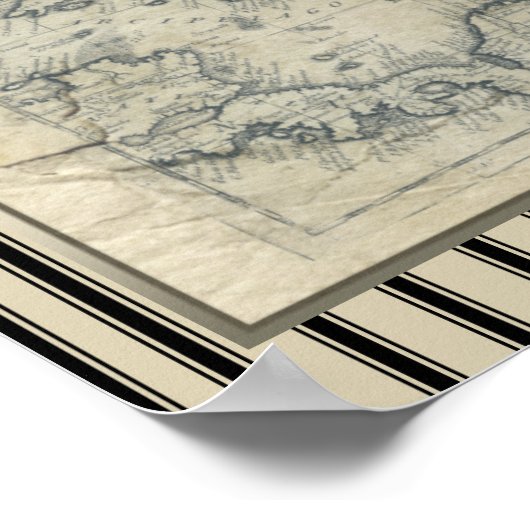 Steampunk Dirigibele ballonvaarde Poster (Hoek)