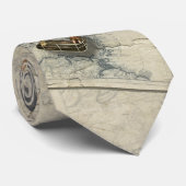 Steampunk Dirigibele ballonvaarde Stropdas (Opgerold)