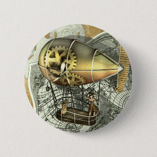 Steampunk Diriible Air Tour Button