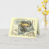 Steampunk Diritible Air Tour Groetjes Kaart (Gele Bloem)