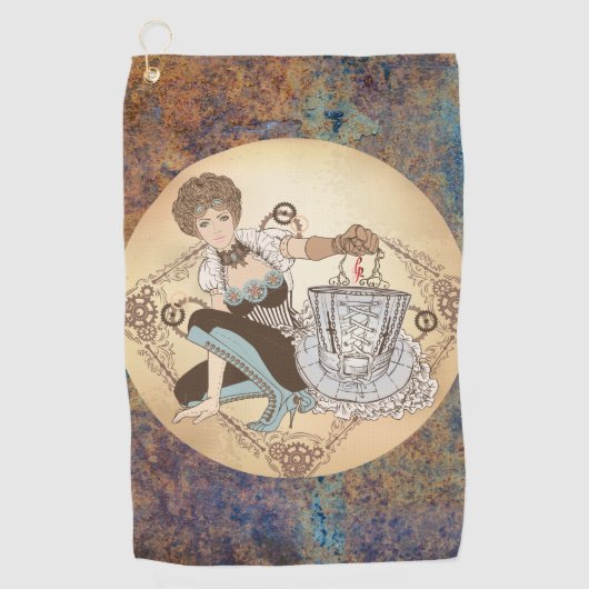 Steampunk Disk Golf Towel Golfhanddoek (Voorkant)