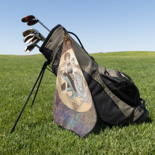 Steampunk Disk Golf Towel Golfhanddoek (Groen)