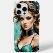 Steampunk Diva ⚙️ Style Retro-Futurist Case-Mate iPhone Case (Achterkant)