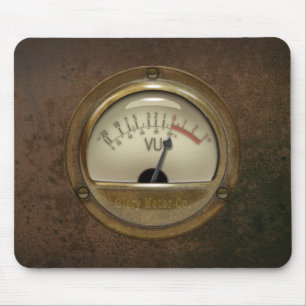 Steampunk DJ Sound Engineer VU Meter Mousemat Muismat