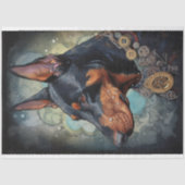 Steampunk Doberman 4 Decoupage papier (Voorkant)