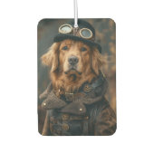 Steampunk Dog Funny Gift Air Freshener Luchtverfrisser (Voorkant)