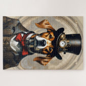 Steampunk Dog Jig Saw Puzzle Legpuzzel (Horizontaal)