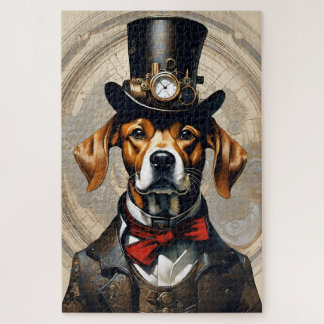 Steampunk Dog Jig Saw Puzzle Legpuzzel