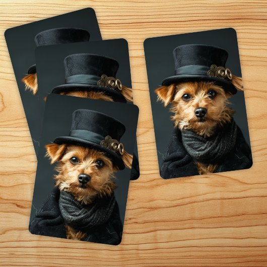Steampunk Dog Pokerkaarten