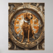 Steampunk Dog Poster (Voorkant)