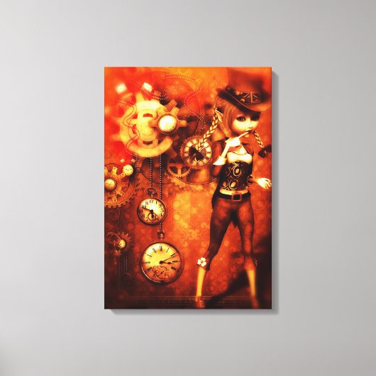 Steampunk Doll Canvas Afdruk (Voorkant)