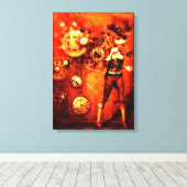 Steampunk Doll Canvas Afdruk (Insitu (Houten vloer))