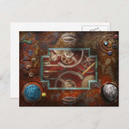 Steampunk - doos van Pandora Briefkaart (Voorkant / Achterkant)