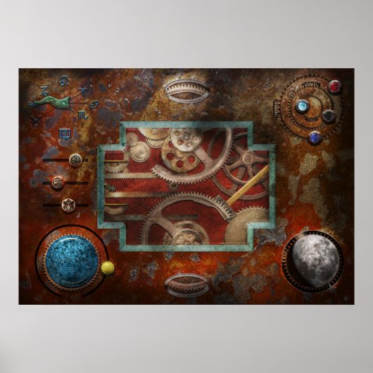 Steampunk - doos van Pandora Poster (Voorkant)