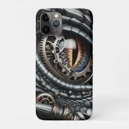 Steampunk Dragon Eye Close-up AI Art Case-Mate iPhone Case