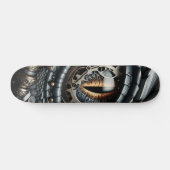 Steampunk Dragon Eye Close-up AI Art Persoonlijk Skateboard (Horizontaal)