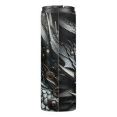 Steampunk Dragon Eye Close-up AI Art Thermosbeker (Achterkant)