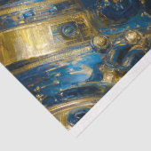 Steampunk Dragon Fantasy Art Decoupage Ontwerp Tissuepapier (Detail)