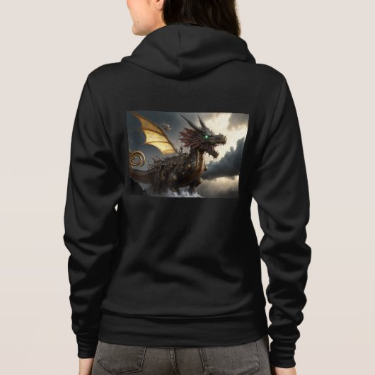 Steampunk Dragon Hoodie (Achterkant)