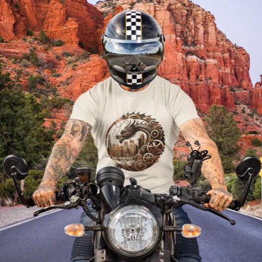 Steampunk Dragon Over San Francisco 2024 T-shirt