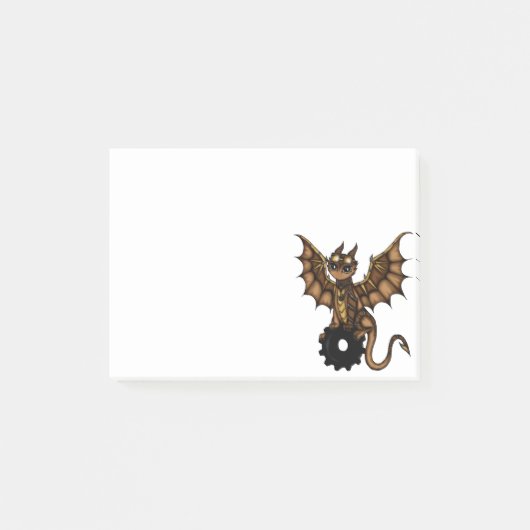 Steampunk Dragon Post-it® Notes (Voorkant)