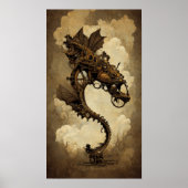 Steampunk Dragon Poster (Voorkant)